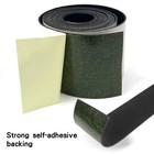 Neoprene Rubber Sheet Solid 1 8  Thk X 2  W X 10-ft L Strip W  Ps Adhesive Side 