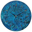 Blue Patina Copper Wall Clock  Handmade Farmhouse Wall Decor Unique