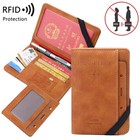 Leather Travel Passport Holder Cover Slim Wallet W card Slots Case Rfid Blocking
