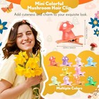 Pcs Mini Glow Hair Clips Rave Hair Clips For Women Carnival Music 30 Mushroom