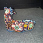 Huichol Beaded Jaguar Sculpture     Handmade Mexican Folk Art     Wix  rika 6   