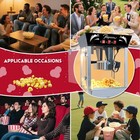 Commercial Popcorn Maker 12oz Stainless Steel W tempered Glass Warming Deck 850w