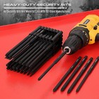 Extra Long Security Bit Set  32-piece S2 Steel Screwdriver Drill Bits