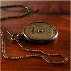 Vintage Style Gold Tone Brass Moving Calendar Necklace 24 