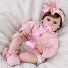 Reborn Baby Dolls 22 Inch Lifelike Realistic Baby Girl Doll With Feeding Doll   