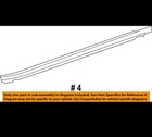     toyota Oem 14-19 Highlander Front Door Exterior Belt Molding 757200e070    