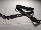 Nikon Coolpix Camera Neck Strap  Black  White- 1  Wide- Mint