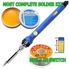 Soldering Iron Electric Gun Adjustable Temperature Welding Solder Wire   Paste