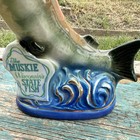 Vintage 1971 Jim Beam    the Muskie Wisconsin   s State Fish    Decanter Empty 14   