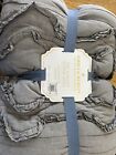 New Pottery Barn Kids Emily   Meritt Chambray Scallop Ruffle Toddler Crib Quilt 
