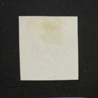Us Stamped Envelope U75a 1c 1870-71 Cut Square Ultramarine On Amber