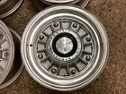 Set Of 4 Pontiac 8 Lug 14x6 Steel Wheel Rims With Brake Drums   Caps Original 63