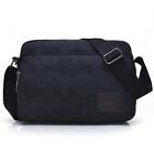 Men s Vintage Canvas School Satchel Messenger Military Shoulder Leather Bags