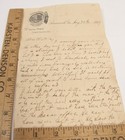 1897 Handwitten Letter On Pulaski House Hotel Stationery Savannah Ga
