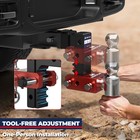 Adjustable 2 5  Receiver 8  Drop rise Tow Hitch Dual Ball Mount Trailer 18500 Lb