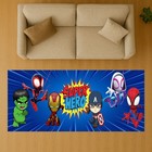 Superhero Kids Runner Rug  Cartoon Hero Hallway Carpet  Spider Hero Nursery Rugs