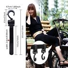 4pcs Stroller Hook Bag Hook Plastic Mommy Buggy Clips Black 360 Degree Rotating