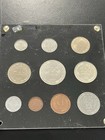 Israel 1949 500 Pruta 250 100 50 25 10 5 1 Coin Set Unc Silver Coin Set Rare   
