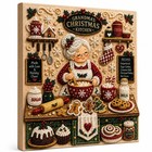 Diy Christmas Kitchen Pearl Diamond Painting Art Kit With Frame