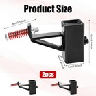 4 Pcs Ar500 Steel Target Hangers  T Post Adjustable Height Stand Shooting Base