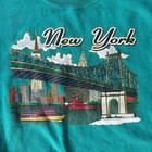 Harley Davidson Sweatshirt Youth 12 14 Vintage 1990s  New York Bridge Motorcycle