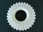 Antique Milk Glass Petticoat Shade 8 1 4  Diameter 2 1 4  Id Hole 3 7 8  Fitter