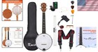Multifunctional 23-inch Banjo Ukulele With Adjustable Action   Accessories