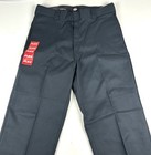 Dickies Mens Sz 38x32 Loose Fit Flex Work Pants Black Pockets Double Knee New