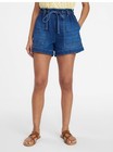 Time   Tru Women   s Size Xl Drapey Utility Shorts Denim 4    Inseam     Medium Wash