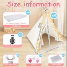 New 4 Pack Sleepovers Teepee Tent For Bulk With Mattress Sheet Light