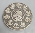 1999-2000 Mexico 2 Oz Silver Coin Proof 10 Pesos Millennia Unc Aa430