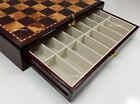 Medieval Times Crusades King Arthur Camelot Chess Set Cherry Color Storage Board