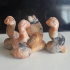 Hand Carved Gemstone Crystal Snake Figurine Animal Carving Statue Home Decor 2  