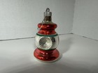 Silver Lantern Glass Ball Antique Hand Blown Christmas Decoration Ornament