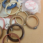 Lot Vintage Frames Decorative Needlepoint Craft Woodgrain Plastic Gold Toned