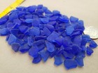 Damage Genuine Beach Sea Glass Surf Tumbled Cobalt Blue Small Mosaic Craft V04