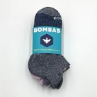 3 Pairs Bombas Women s Tri-block Marl Ankle Sockssize Med 3 Colors