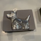 Christofle France Lumiere Standing Terrier Dog Figure Rare