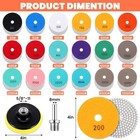 20 Pack Diamond Polishing Pads Set  4 Inch Wet dry Granite Stone Polish Pad 