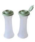 Tupperware Large Hourglass Salt And Pepper Shakers Set New -sage- New