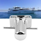 Marine Grade 316 Stainless Steel Single Crossing Bollard Cleat For Yacht Mooring
