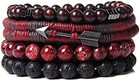 Handmade Vintage Multilayer Natural Stone Lava Beads Arrow Charm