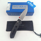 New Benchmade 565-1 Mini Freek Carbon Fiber Handle Satin Blade Folding Knife
