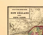 Historic State Map - New York New England - Lloyd 1873 - 23 X 27 88