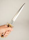 Bone Handle Renaissance Athame 15 5  Double-edged Stainless Steel Dagger Sharp 