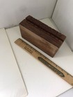 Vintage 1930s Handmade Carving Carved Floral Wood Trinket Jewelry Wooden Box