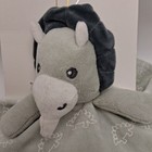 Rz Baby Rachel Zoe Dinosaur Lovey Security Blanket Gray 14x14 Nwt