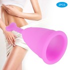 2pcs Silicone Menstrual Cup Women Female Feminine Hygiene Cup Xg5