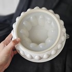 Vtg  Tupperware 3 Piece Jello Ring Mold Retro White With Lid