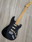 Fender Stratocaster Black Guitar W  Gilmour Mod Strat Sss Ltd Maple Neck  gigbag